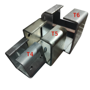 Machoires pour rail de porte coulissante coupe-feu