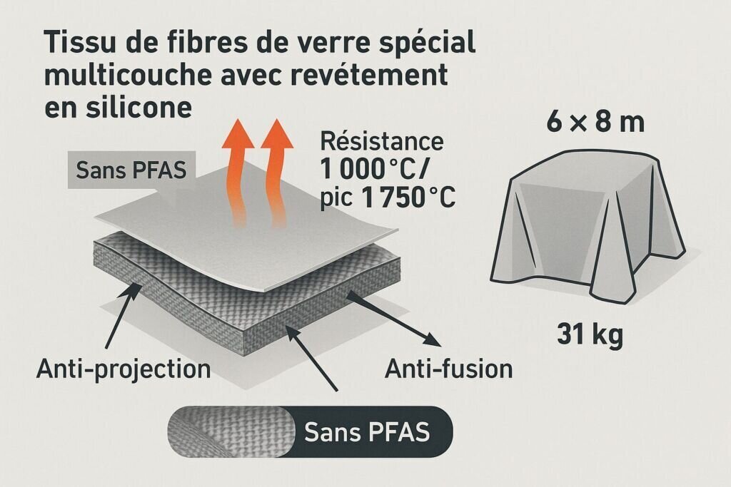 couverture anti feu caractéristiques techniques