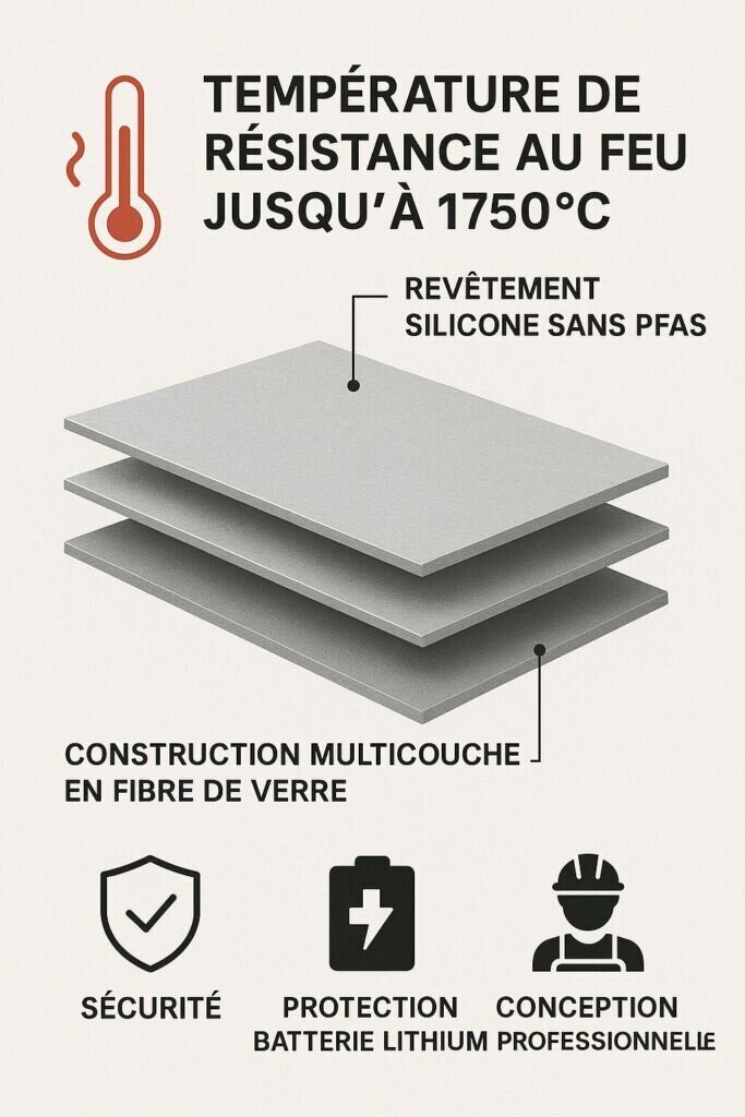 technologie couverture anti feu batterie lithium ion